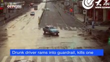 Un chauffeur ivre dérape et fait une victime