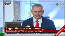 Başbakan Binali Yıldırım asgari ücretliye müjdeyi verdi