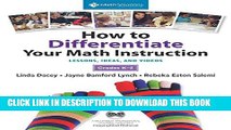 New Book How to Differentiate Your Math Instruction: Lessons, Ideas, and Videos, Grades K-5, A
