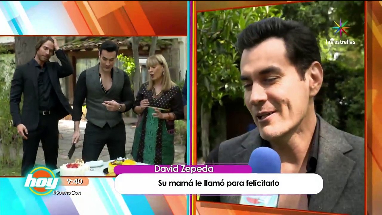 Sebastián celebra el cumpleaños de David Zepeda y su "hijo" en # Tr3sVecesAna