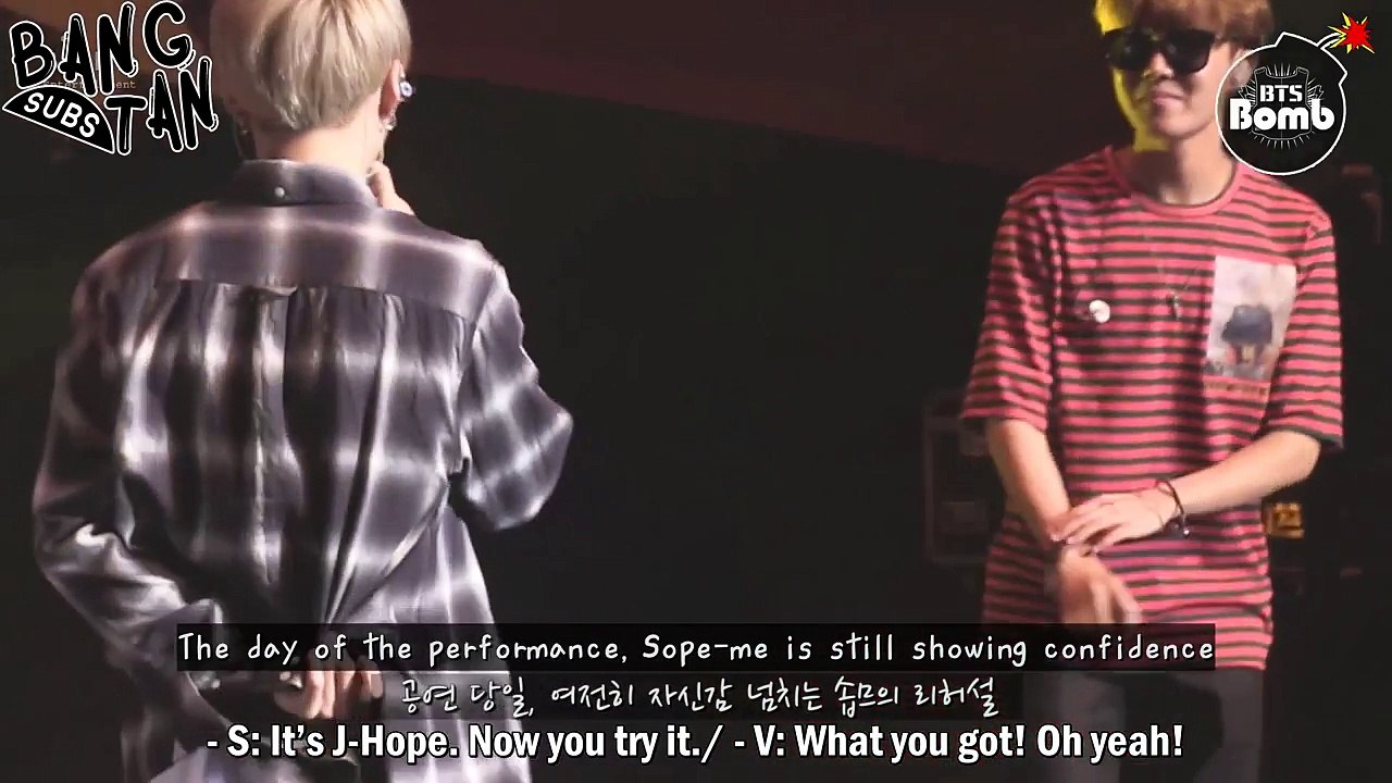 [ENG] 160920 BOMB: BTS' Vocal Duet 'SOPE-ME' Stage behind the scene