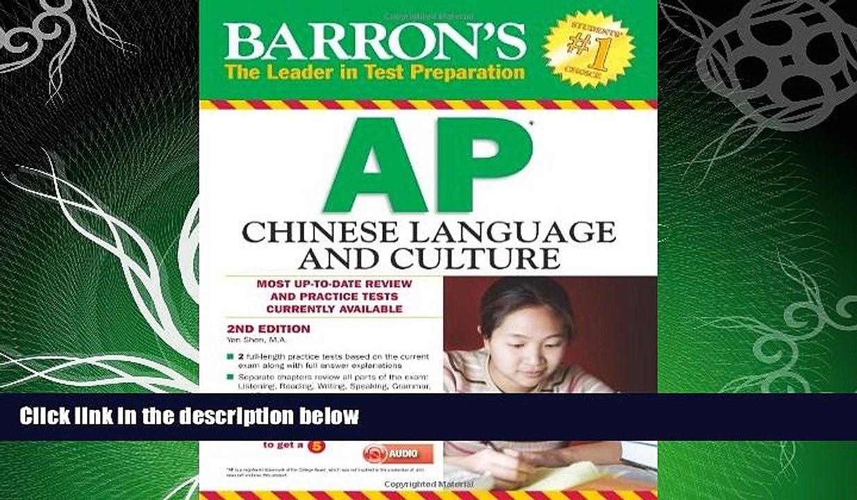 there is  Barron s AP Chinese Language and Culture with MP3 CD, 2nd Edition