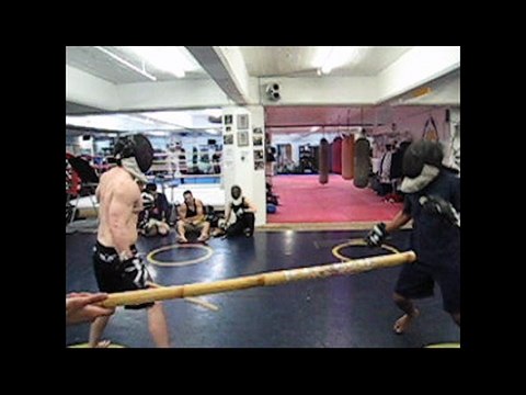 Eric VS Tariq - Single Stick Sparring- April - 2009