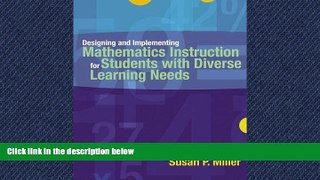 Online eBook Designing and Implementing Mathematics Instruction for Students with Diverse Learning