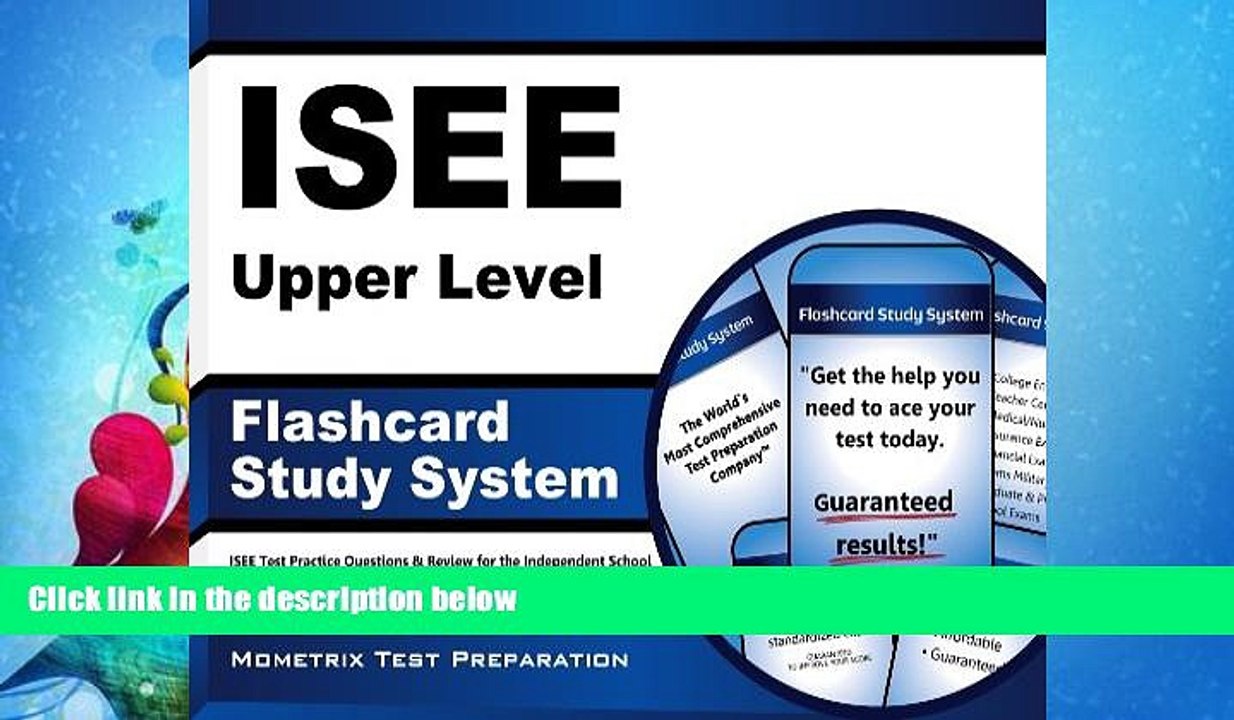 book online ISEE Upper Level Flashcard Study System: ISEE Test Practice Questions   Review for