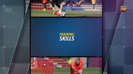 Treino do Barcelona tem golaços de Messi e Rakitic