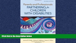 Choose Book Parents and Professionals Partnering for Children With Disabilities: A Dance That