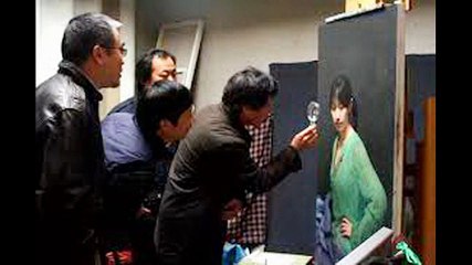 Choáng với kiệt tác tranh vẽ chi tiết đến từng sợi vải