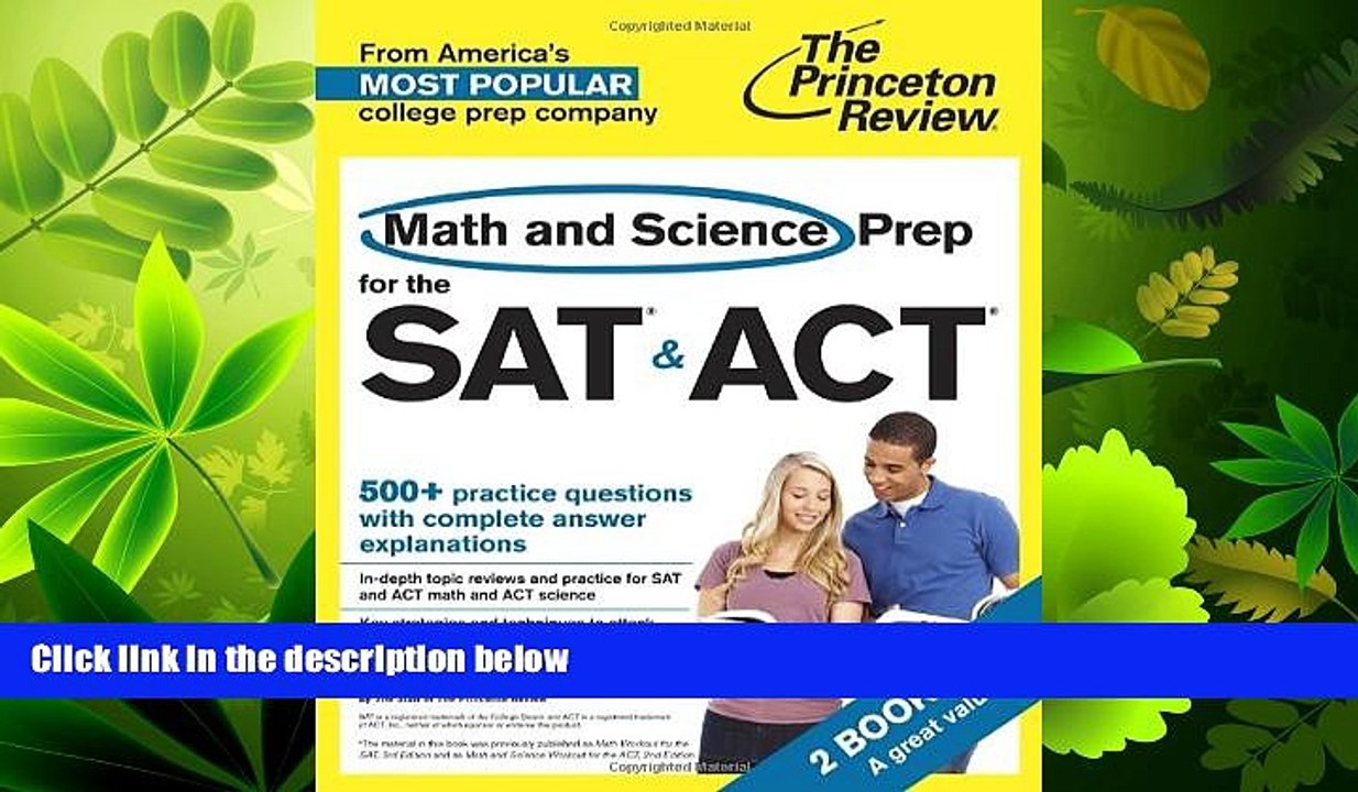different   Math and Science Prep for the SAT   ACT: 2 Books in 1 (College Test Preparation)