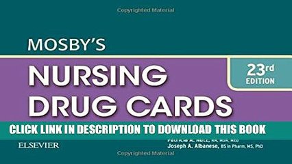 [PDF] Mosby s Nursing Drug Cards Full Online