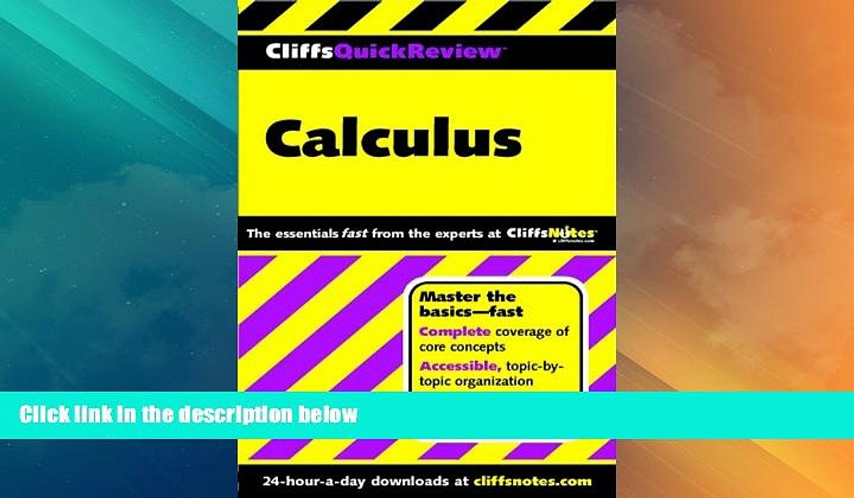 Big Deals  CliffsQuickReview Calculus (Cliffs Quick Review (Paperback))  Best Seller Books Most