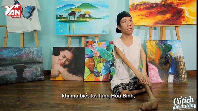 [Cổ Tích Đời Thường] Không cần đôi tay, chàng trai khuyết tật này vẫn trở thành họa sĩ tài hoa