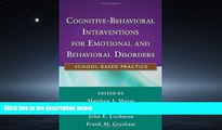 Online eBook Cognitive-Behavioral Interventions for Emotional and Behavioral Disorders: