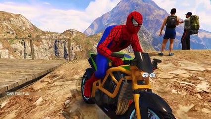 Spiderman repairs Disney car cartoon for childrens with Nursery Rhymes Songs for Kids