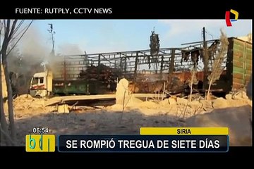 Siria: atacan vehículos con ayuda humanitaria