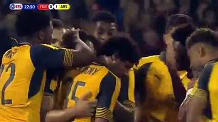 Granit Xhaka Goal - Nottingham Forest 0-1 Arsenal 20-09-2016