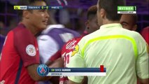 Toulouse vs Paris SG (PSG) - 1-0 Yann Bodiger Goal & Serge Aurier RED CARD