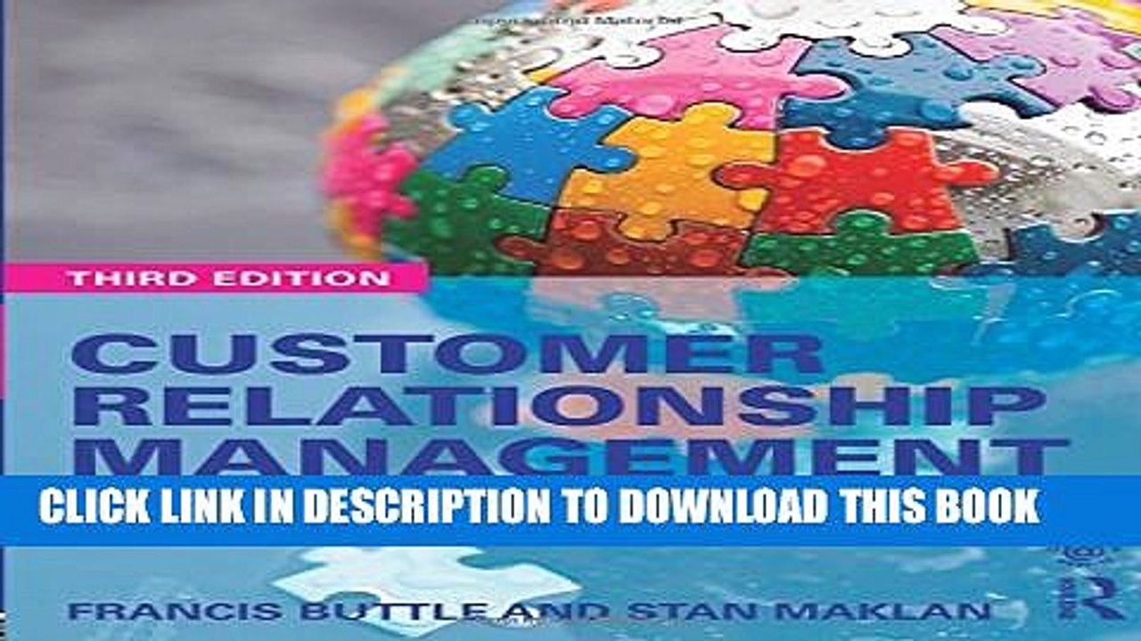 [PDF] Customer Relationship Management: Concepts and Technologies Full Online