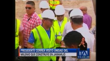 Correa cumple agenda en Manabí