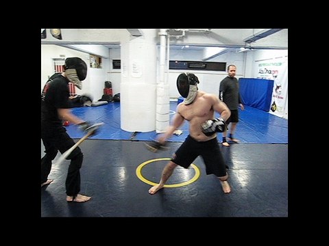 Eric VS Sergei - Single Stick Sparring - May 21 - 2009