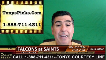 New Orleans Saints vs. Atlanta Falcons Free Pick Prediction NFL Pro Football Odds Preview 9-25-2016