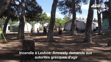 Incendie à Lesbos: Amnesty demande aux autorités grecques d'agir