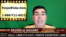 Jacksonville Jaguars vs. Baltimore Ravens Free Pick Prediction NFL Pro Football Odds Preview 9-25-2016