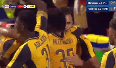 Lucas Perez Second Goal - Nottingham Forest 0-3 Arsenal 20.09.2016