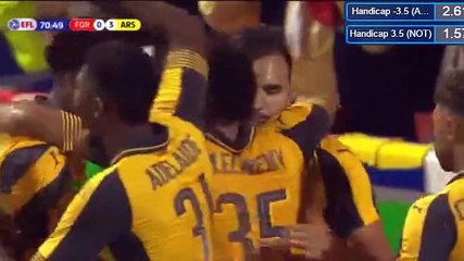 Lucas Perez Second Goal - Nottingham Forest 0-3 Arsenal 20.09.2016