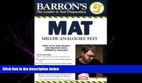 different   Barron s MAT: Miller Analogies Test