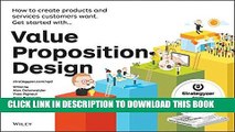 [PDF] Value Proposition Design: How to Create Products and Services Customers Want Popular Online
