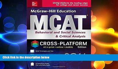 behold  McGraw-Hill Education MCAT Behavioral and Social Sciences   Critical Analysis 2016