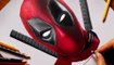 Speed Drawing of Deadpool How to Draw Time Lapse Art Video Colored Pencil Illustration Artwork Draw Realism