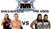 SMACKDOWN NO MERCY Rhyno & Heath Slater vs The Usos Tag Championship Match | WWE 2K16