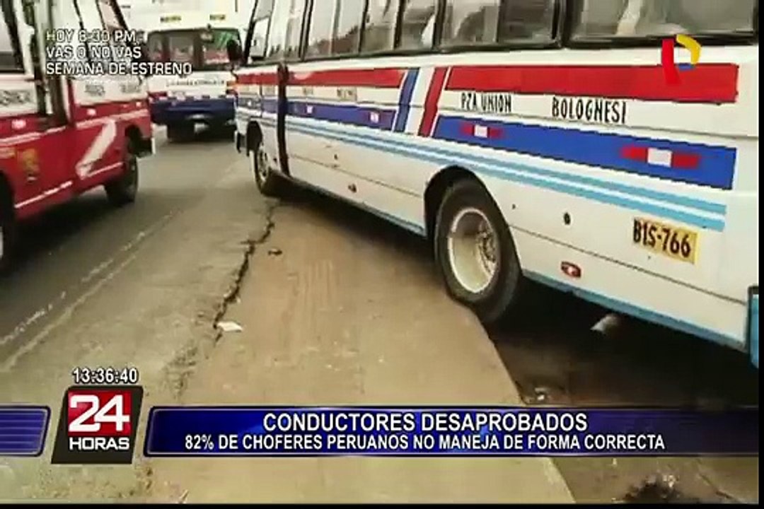 El 82% de choferes peruanos no maneja de manera correcta