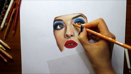 Speed Drawing of Melanie Martinez How to Draw Time Lapse Art Video Colored Pencil Illustration Artwork Draw Realism