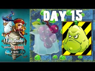 Plants vs. Zombies 2 - Fan Made World by OyKus - Level 15 (Endangered Plants, Mold Colonies)
