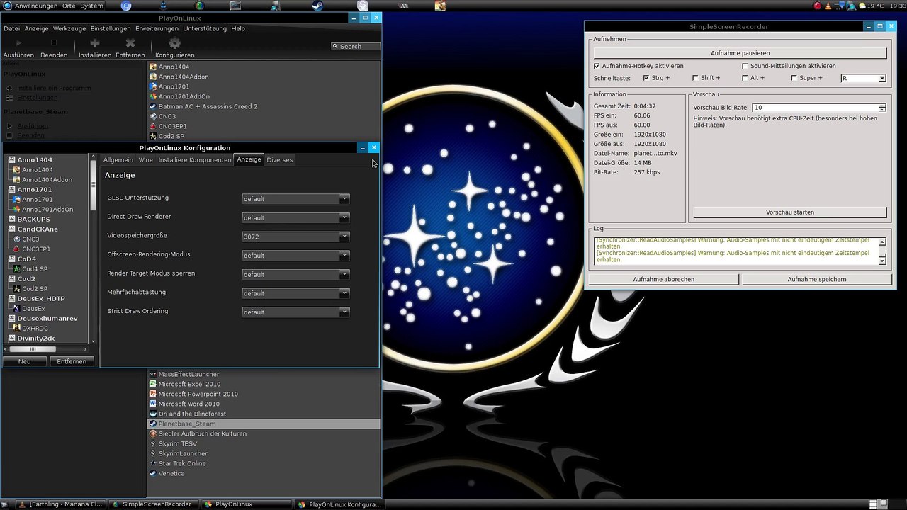 How to : Install Steam and Planetbase with PlayOnLinux