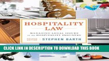 [PDF] Hospitality Law: Managing Legal Issues in the Hospitality Industry Popular Colection
