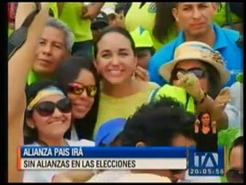 Alianza PAIS irá sin alianzas a las elecciones