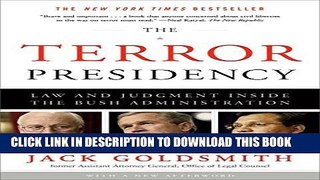[PDF] The Terror Presidency: Law and Judgment Inside the Bush Administration Popular Online