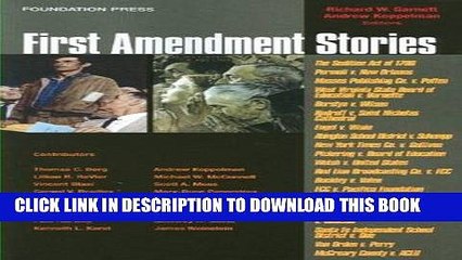 [PDF] First Amendment Stories (Law Stories) Full Colection