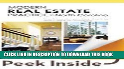 [PDF] Modern Real Estate Practice in North Carolina Popular Online