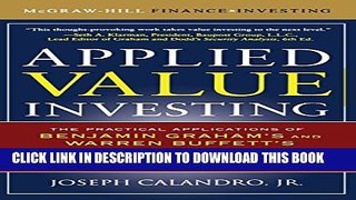 [PDF] Applied Value Investing: The Practical Application of Benjamin Graham and Warren Buffett s