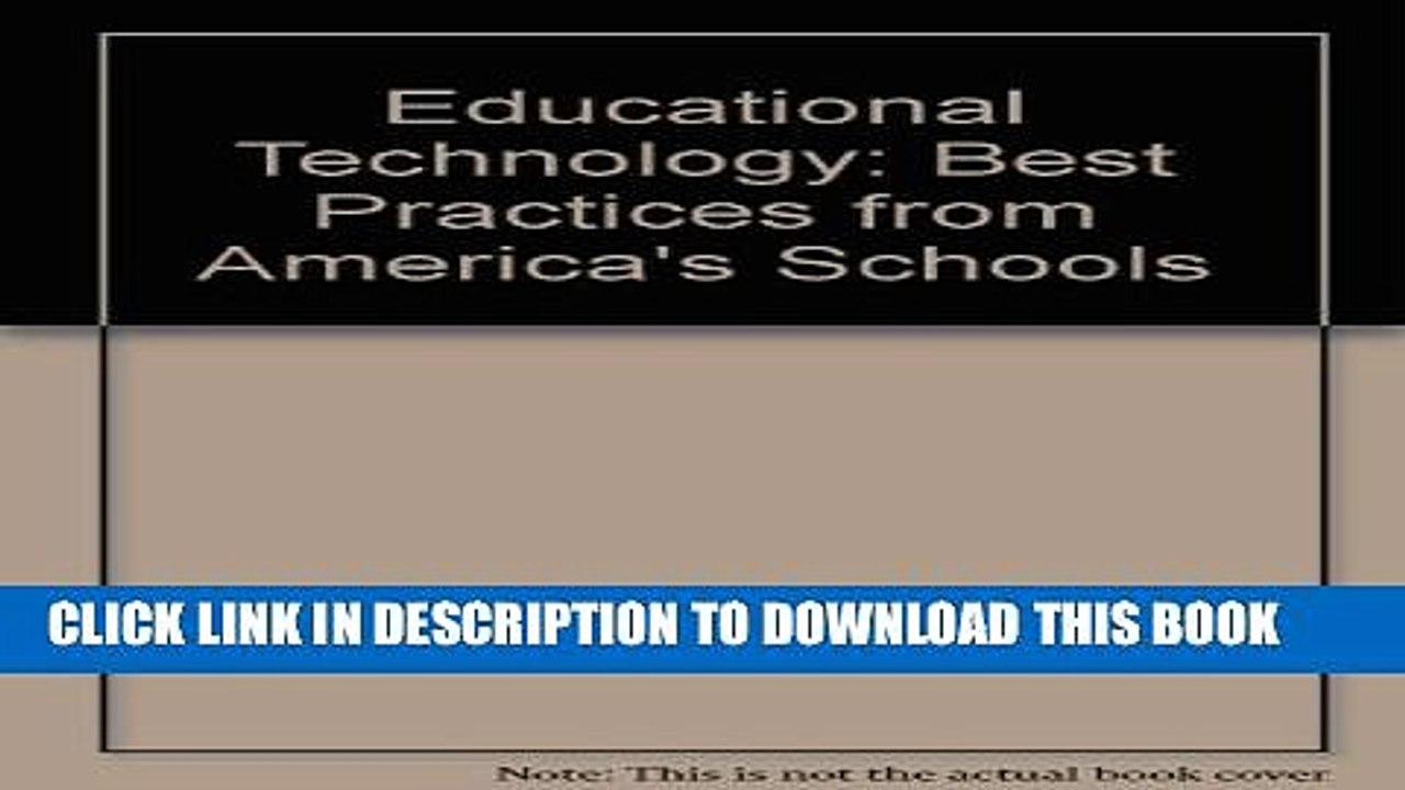 [PDF] Educational Technology: Best Practices from America s Schools Full Collection