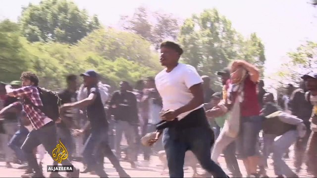 South Africa: Arrests as student protests turn violent