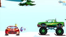 Racing Cars and Ambulance - Snowy Race - Videos and Cartoons for kids Episode 87