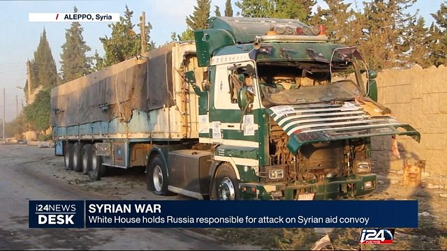 White House holds Russia responsible for attack on Syrian aid convoy