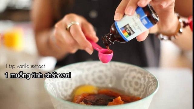 Cách làm muffin bí ngô hạt socola cực đơn giản