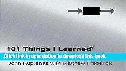 [PDF] 101 Things I Learned Â® in Engineering School Full Online